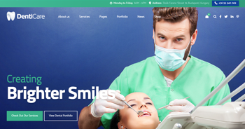 Dental Website Template Preview - Demo 1