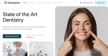 Dental Website Template Preview - Demo 2