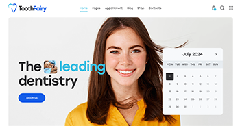 Dental Website Template Preview - Demo 5