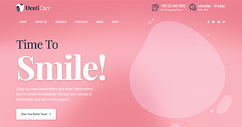 Dental Website Template Preview - Demo 6