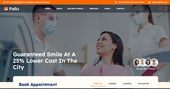 Dental Website Template Preview - Demo 7